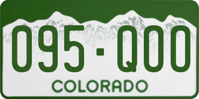 CO license plate 095QOO