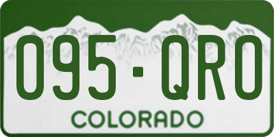 CO license plate 095QRO