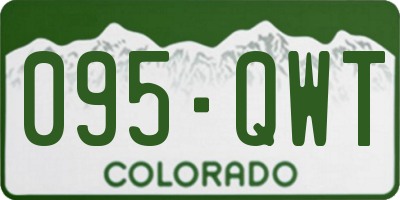 CO license plate 095QWT