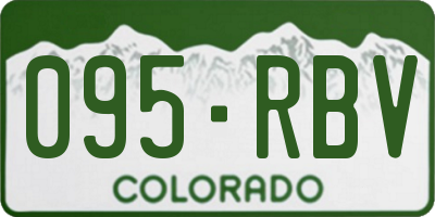 CO license plate 095RBV
