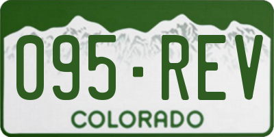 CO license plate 095REV