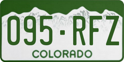 CO license plate 095RFZ