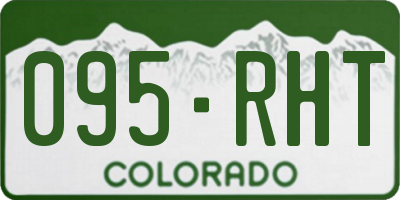 CO license plate 095RHT