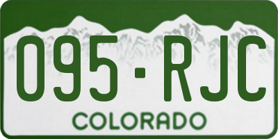 CO license plate 095RJC