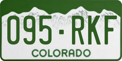 CO license plate 095RKF