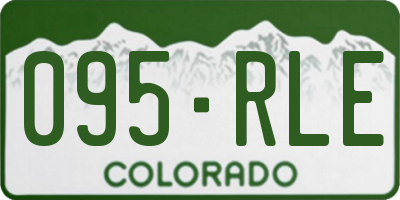 CO license plate 095RLE