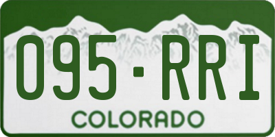 CO license plate 095RRI