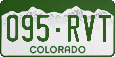 CO license plate 095RVT