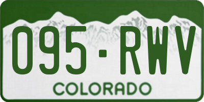 CO license plate 095RWV