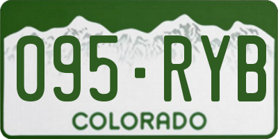 CO license plate 095RYB