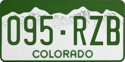 CO license plate 095RZB