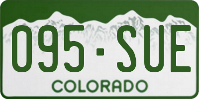 CO license plate 095SUE