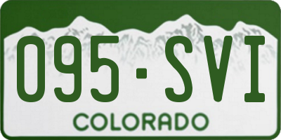 CO license plate 095SVI