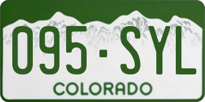 CO license plate 095SYL