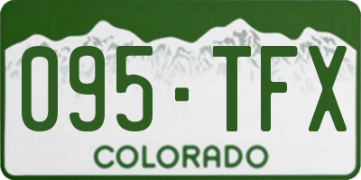 CO license plate 095TFX