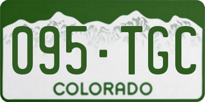 CO license plate 095TGC