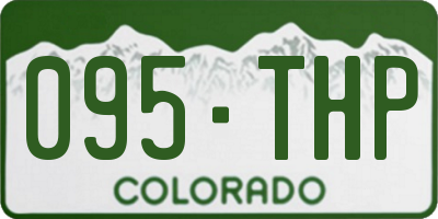 CO license plate 095THP