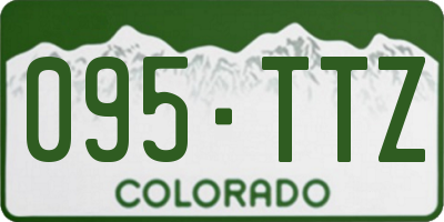 CO license plate 095TTZ