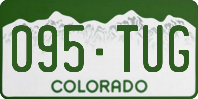 CO license plate 095TUG