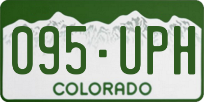CO license plate 095UPH
