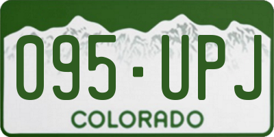 CO license plate 095UPJ