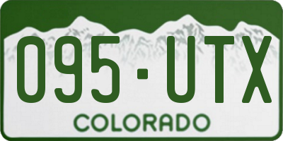 CO license plate 095UTX