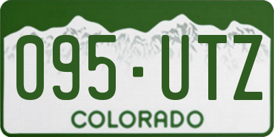 CO license plate 095UTZ
