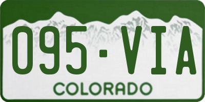 CO license plate 095VIA