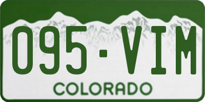 CO license plate 095VIM