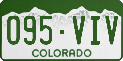 CO license plate 095VIV