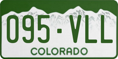 CO license plate 095VLL