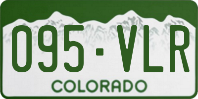 CO license plate 095VLR