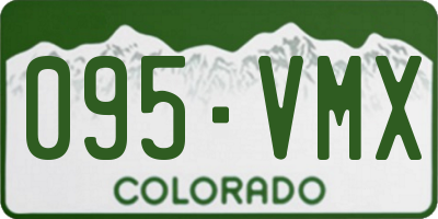 CO license plate 095VMX
