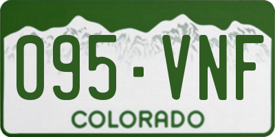 CO license plate 095VNF