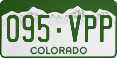 CO license plate 095VPP