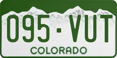 CO license plate 095VUT