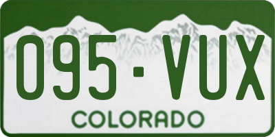 CO license plate 095VUX