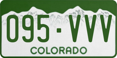 CO license plate 095VVV