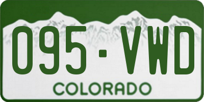 CO license plate 095VWD