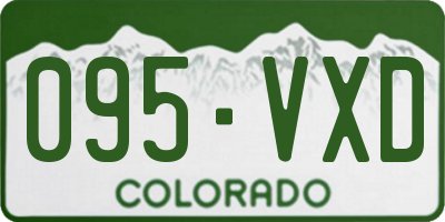 CO license plate 095VXD