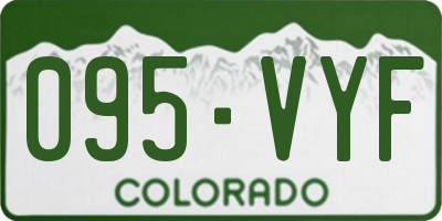 CO license plate 095VYF