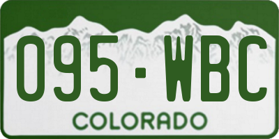 CO license plate 095WBC