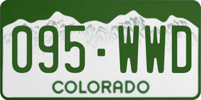 CO license plate 095WWD