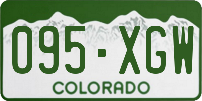 CO license plate 095XGW