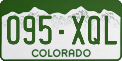 CO license plate 095XQL