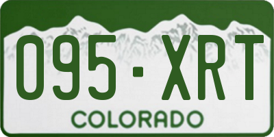 CO license plate 095XRT