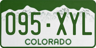 CO license plate 095XYL