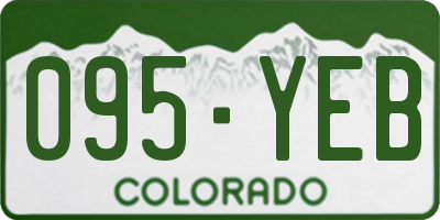 CO license plate 095YEB