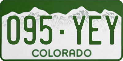 CO license plate 095YEY