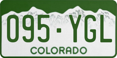 CO license plate 095YGL